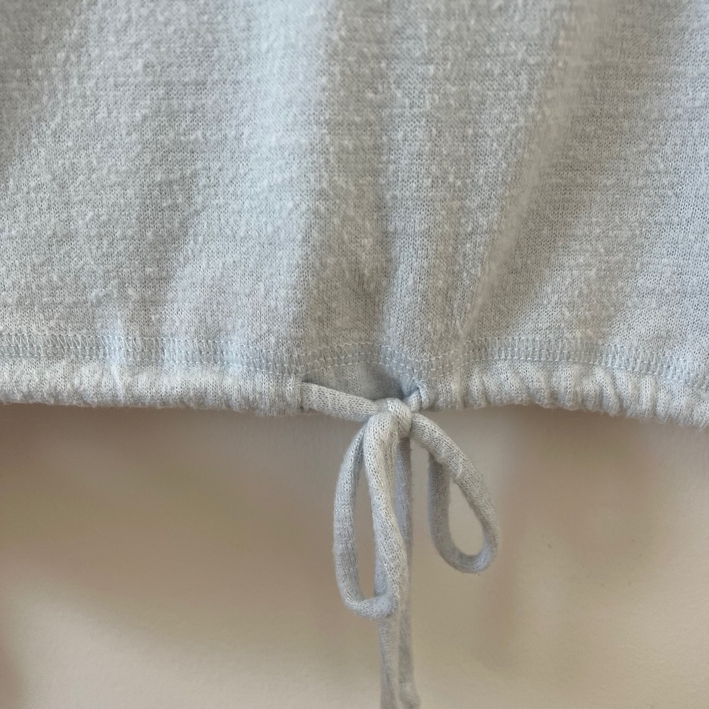 Light Blue Soft A&F Cozy Cropped Sweater from Abercrombie & Fitch